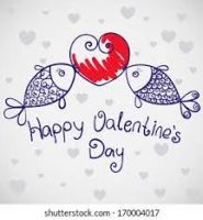 drawn fish valentine 185 x 200