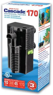 Penn Plex Cascade fish tank filter for 5 gal tank 185 x 330