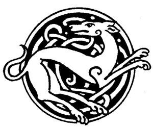 St Pat Celtic animal snakelike drawing 300 x 249 min